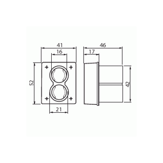Mynd af Plötuhólkur ABB 2x16mm