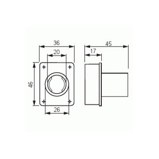 Mynd af Plötuhólkur ABB 1x20mm