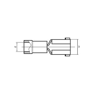 Mynd af Flathulsa m/grein. 0,75-1,5mm²