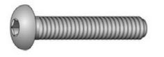 Mynd af Button haus boltar M6x25 10.9 R.galv