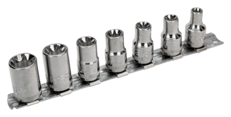 Mynd af E-toppasett 3/8" 7stk