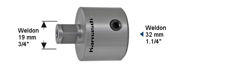 Mynd af Millistykki Weldon 19-32mm