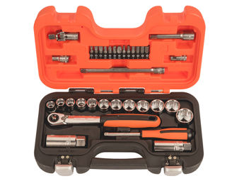 Mynd af Topplyklasett 3/8" 34 stk