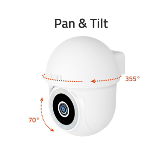 Mynd af Wifi Úti/inni hreyfanleg myndavél 2K hvít IP65