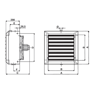 Mynd af Sabiana Atlas vatnshitablásari AS-ECM 53 25,4kW