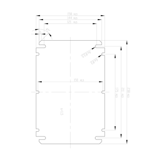 Mynd af Tækjaplata EK 280x190mm