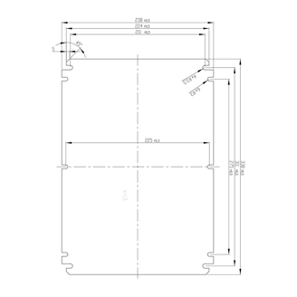 Mynd af Tækjaplata EK 338x238mm