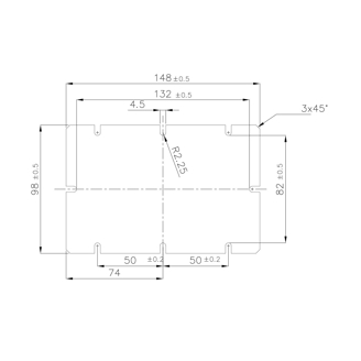 Mynd af Tækjaplata MIV 150  148x98mm