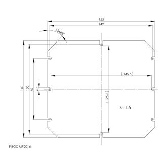 Mynd af Tækjaplata TEMPO 155x140