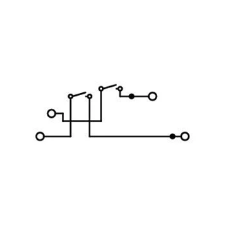 Mynd af Roftengi 2ja hæða 4f. L/L 2,5mm² Grátt