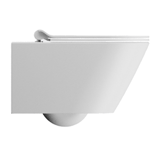 Mynd af GSI Kube X salerni vegghengt 55x36cm Hvítur Matt
