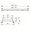 Mynd af TECE niðurfallsrist Plate II  70cm