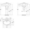 Mynd af Ideal Standard handlaug 55x46cm