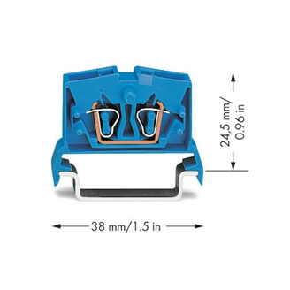 Mynd af Raðtengi mini 2,5mm² Blátt