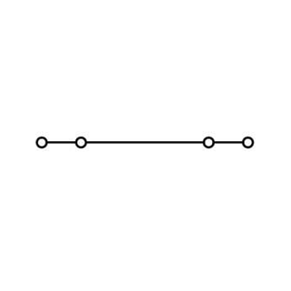 Mynd af Raðtengi mini 2,5mm² 2x blátt