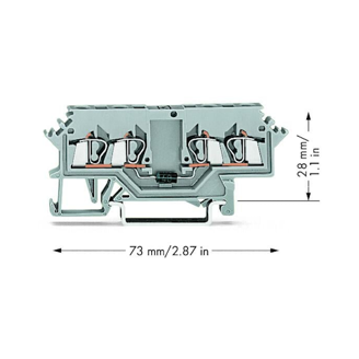 Mynd af Raðtengi 2,5 mm² 4f. m/diode