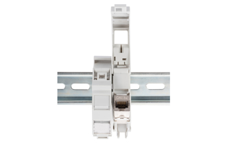 Mynd af RJ45 hús á DIN fyrir JACK