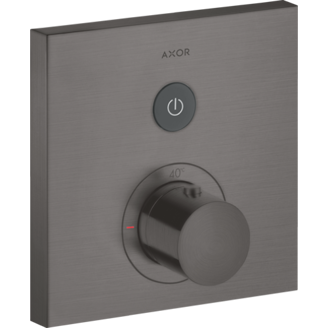 Mynd af AXOR ShowerSelect hitastillir innbyggður Svart burstað króm