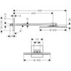Mynd af AXOR ShowerSolutions sturtuhaus Ø300mm í vegg Króm