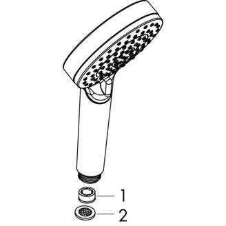 Mynd af Hansgrohe Vernis Blend 100 Vario handsturta Svartur matt