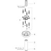 Mynd af Hansgrohe Connector S sturturör í loft 100mm Svartur matt