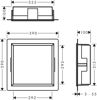 Mynd af Hansgrohe XtraStoris vegghilla 300x300x100mm Svartur matt