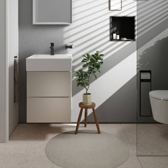 Mynd af Hansgrohe XtraStoris vegghilla 300x300x100mm Svartur matt