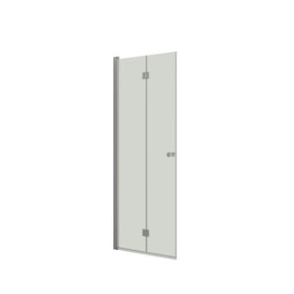 Mynd af Dansani Fellihurð glær m/gráum prófíl 90cm 
