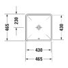 Mynd af Duravit Starck 3 handlaug 465x465mm undirlímd