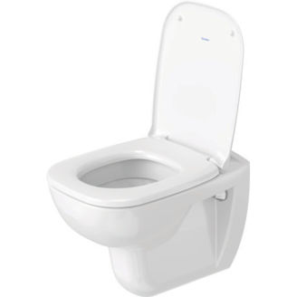 Mynd af Duravit D-Code vegghengt salerni m. hæglokandi setu Hvítur glans