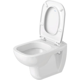 Mynd af Duravit D-Code vegghengt salerni m. hæglokandi setu Hvítur glans