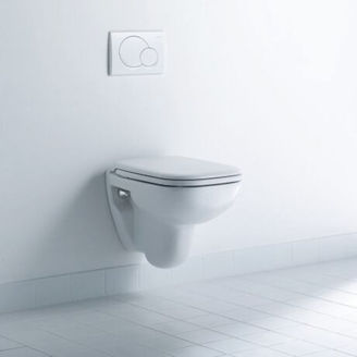 Mynd af Duravit D-Code vegghengt salerni m. hæglokandi setu Hvítur glans