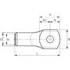 Mynd af Strengskór Cu  95mm² M16