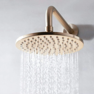 Mynd af Crosswater MPRO sturtuhaus Ø300mm Burstað brass
