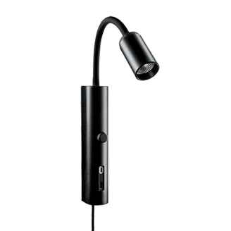Mynd af Tube Wall 2700K Veggljós m. USB Sv.