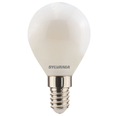 Mynd af LED E27 kúlupera frá Sylvania, dimmanleg