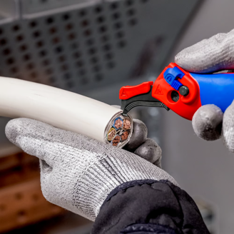 Mynd af Knipex afeinangrunarhnífur