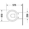 Mynd af Duravit Starck 1 vegghengt salerni 410x575mm Hvítur glans