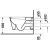 Mynd af Duravit Starck 1 vegghengt salerni 410x575mm Hvítur glans