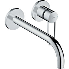 Mynd af Axor Uno veggtæki með U gripi 225mm Burstað brass