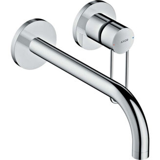 Mynd af Axor Uno veggtæki með U gripi 225mm Burstað brass
