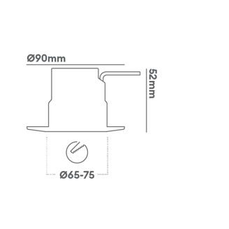 Mynd af Loftljós IF H2 PRO 2200/2700/3000°K IP65 hvítt