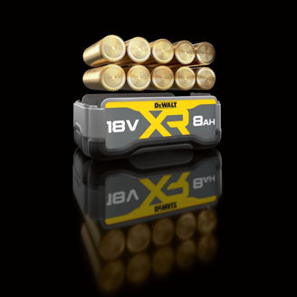 Mynd af DEWALT 18V XR 8Ah Li-Ion rafhlaða Tabless