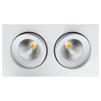 Mynd af Junistar Square 2x7W WarmToDim Hvítur 