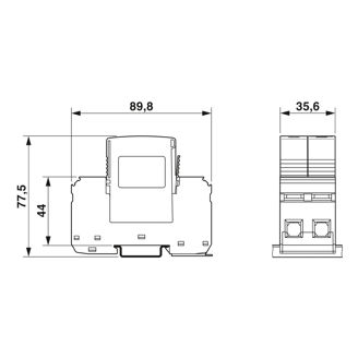 Mynd af Yfirspennuvörn 1f. PE T1/T2