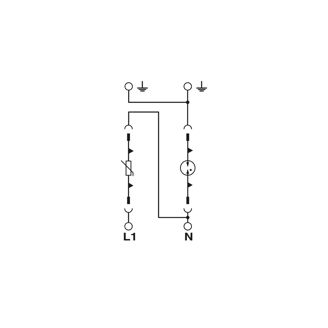 Mynd af Yfirspennuvörn 1f. PE T1/T2