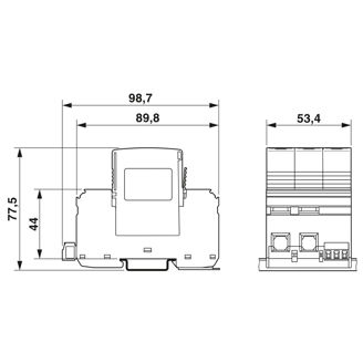 Mynd af Yfirspennuvörn 3f. PEN T1/T2 m/vöktun