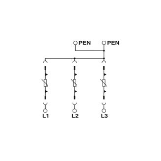 Mynd af Yfirspennuvörn 3f. PEN T1/T2