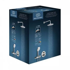 Mynd af Ideal Standard Ceratherm 100 innbyggt sturtusett 200mm Króm