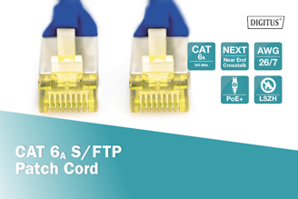 Mynd af Tengisnúra Cat6A 0,25 Blá